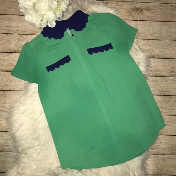 Anthropologie Tops - Anthro | HD in Paris Scalloped, Pintucked Blouse
